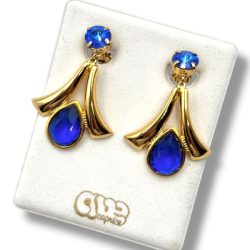 Orecchini Pendenti CAbi – Oro Con Cristalli, Modello #2265 – Nuovi Con Scatola
